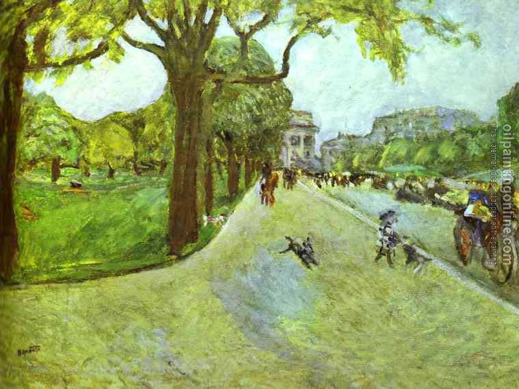 Pierre Bonnard - Avenue du Bois in Boulogne